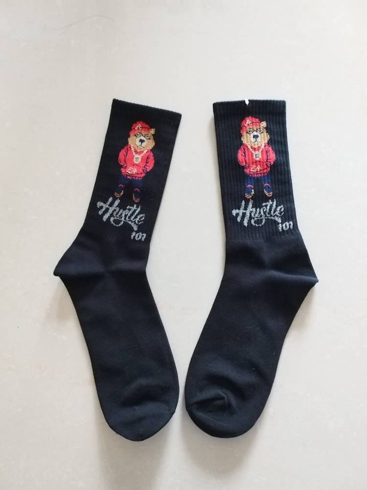 Hustle 101 Socks Hustle Bear Edition