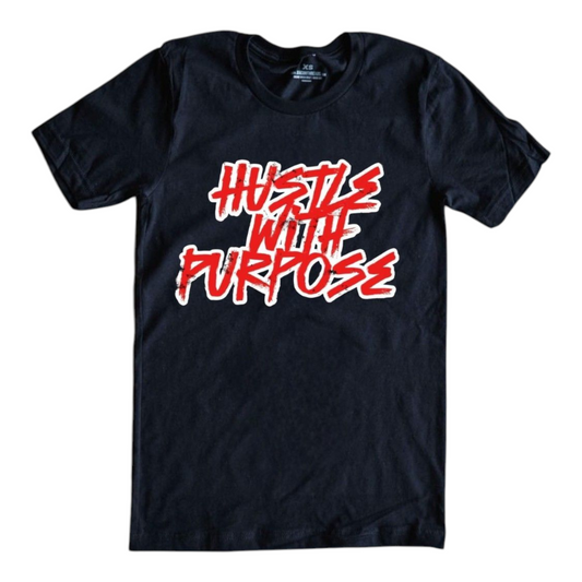 Hustle with Purpose Black Tee