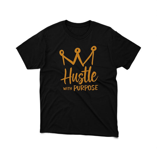 Hustle With Purpose Gold Crown T-Shirt