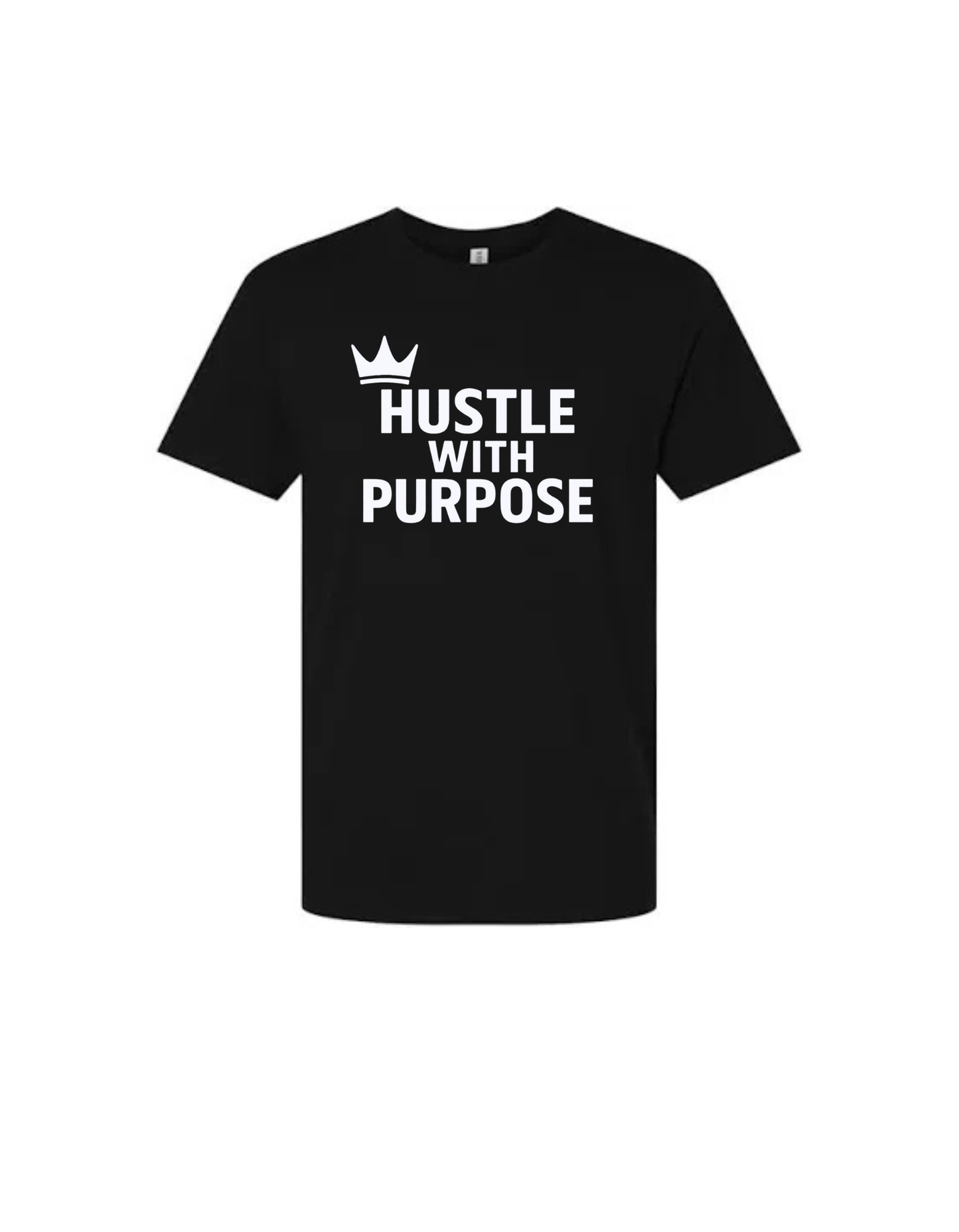 Hustle With Purpose – Black Crown Edition Tee