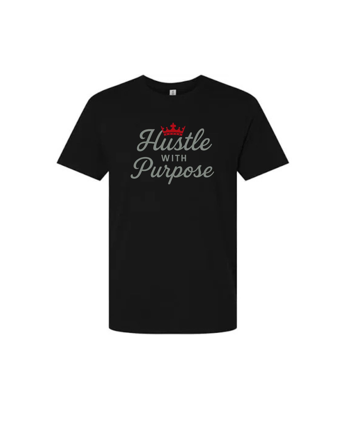 Hustle With Purpose – Black Crown Edition Tee