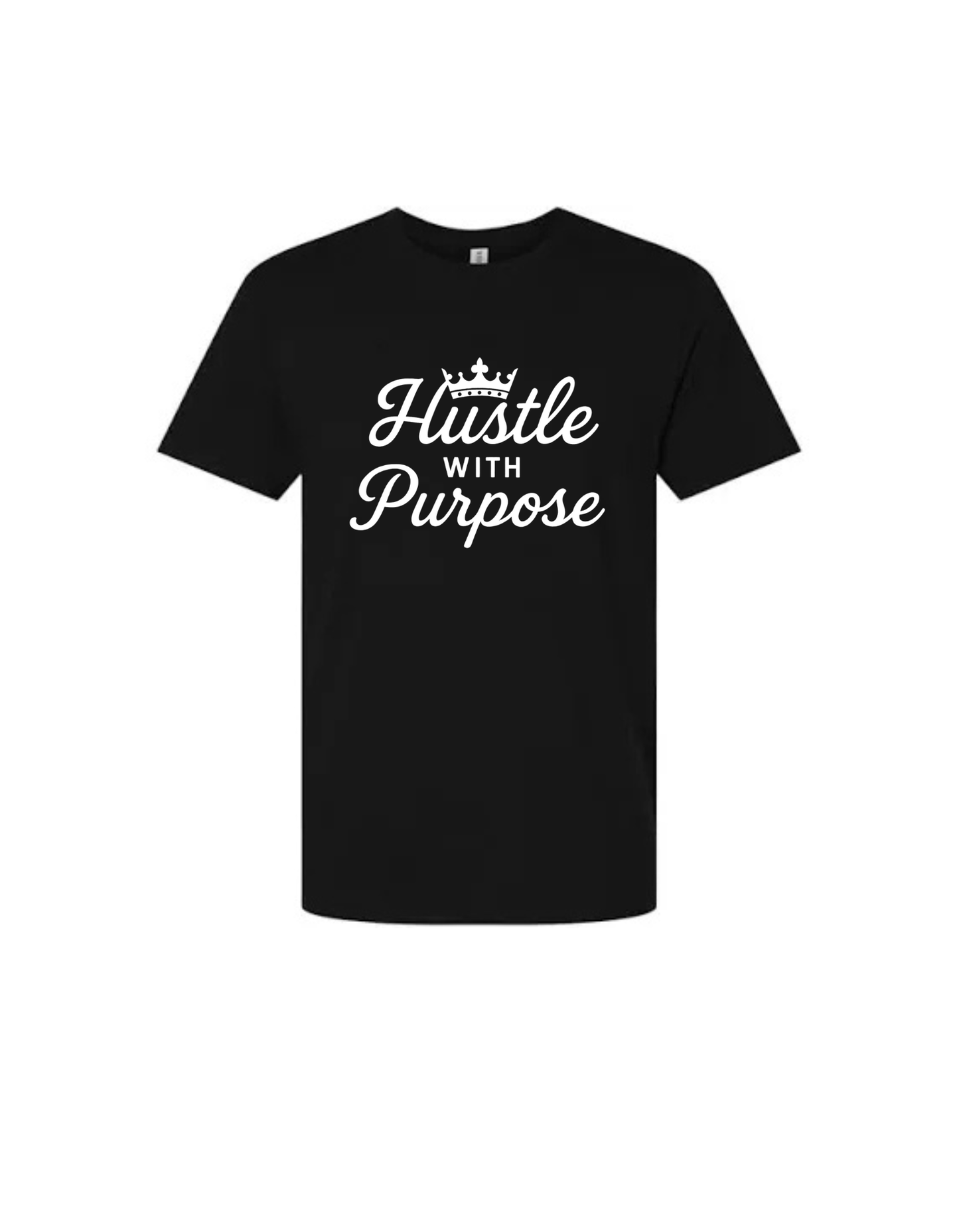 Hustle With Purpose – Black Crown Edition Tee